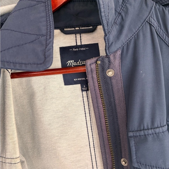 Madewell Fieldwalk Navy Field Jacket with Hood size Small - Picture 4 of 5